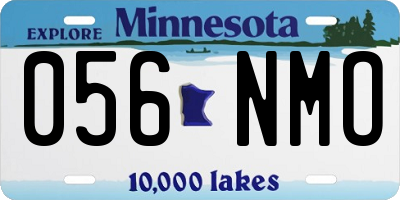 MN license plate 056NMO