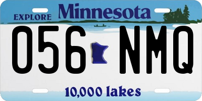 MN license plate 056NMQ