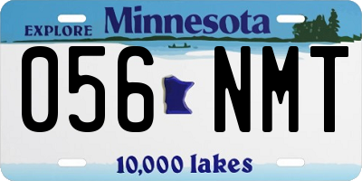 MN license plate 056NMT