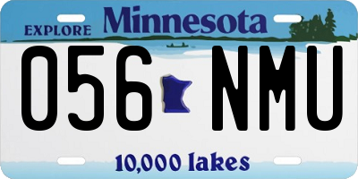 MN license plate 056NMU