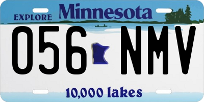 MN license plate 056NMV