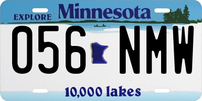 MN license plate 056NMW