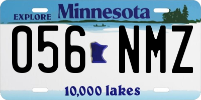 MN license plate 056NMZ