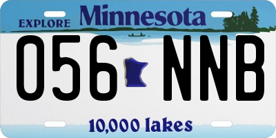 MN license plate 056NNB
