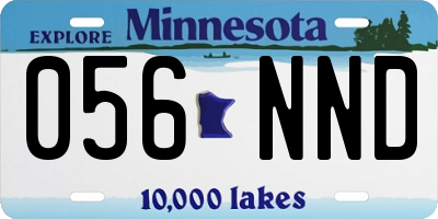 MN license plate 056NND