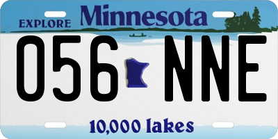 MN license plate 056NNE