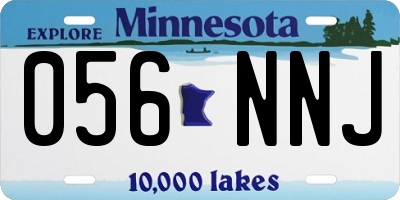 MN license plate 056NNJ