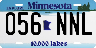 MN license plate 056NNL