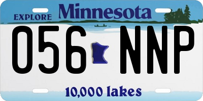 MN license plate 056NNP