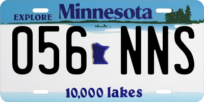 MN license plate 056NNS