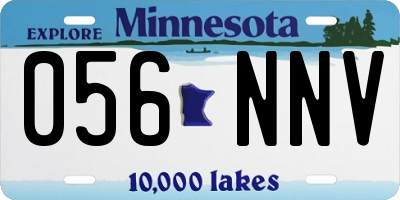 MN license plate 056NNV