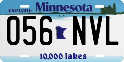 MN license plate 056NVL