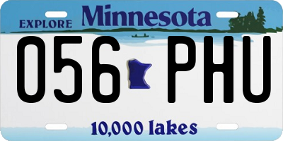 MN license plate 056PHU
