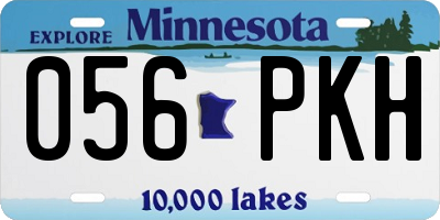 MN license plate 056PKH