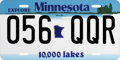 MN license plate 056QQR