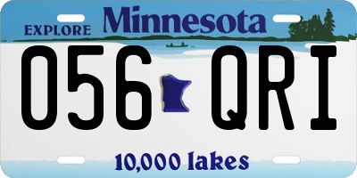 MN license plate 056QRI