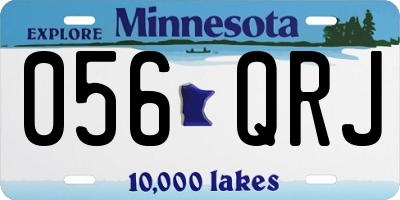 MN license plate 056QRJ