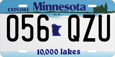 MN license plate 056QZU