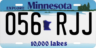 MN license plate 056RJJ