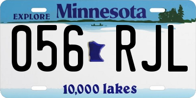 MN license plate 056RJL