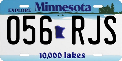 MN license plate 056RJS
