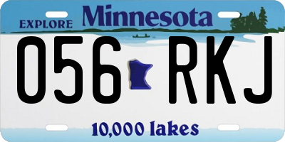 MN license plate 056RKJ