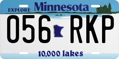 MN license plate 056RKP