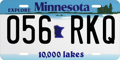 MN license plate 056RKQ