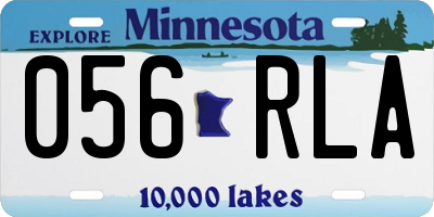 MN license plate 056RLA