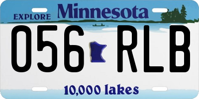 MN license plate 056RLB