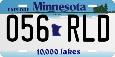 MN license plate 056RLD