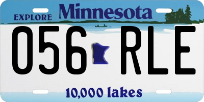 MN license plate 056RLE