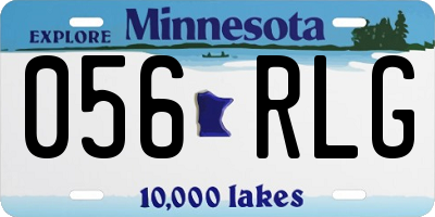 MN license plate 056RLG