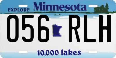 MN license plate 056RLH