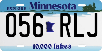 MN license plate 056RLJ