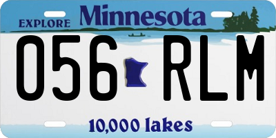 MN license plate 056RLM