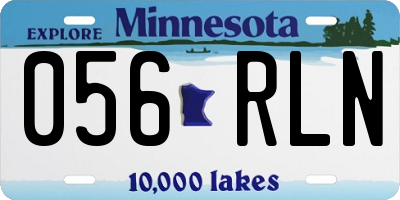 MN license plate 056RLN