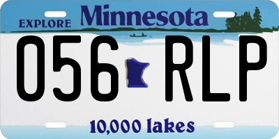 MN license plate 056RLP