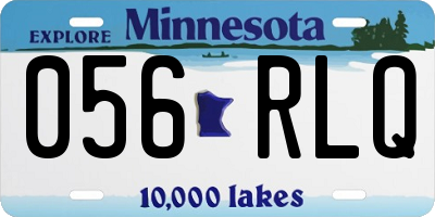 MN license plate 056RLQ