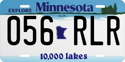 MN license plate 056RLR