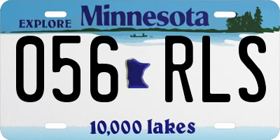 MN license plate 056RLS