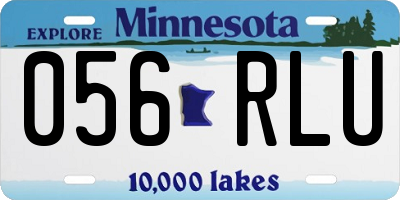 MN license plate 056RLU