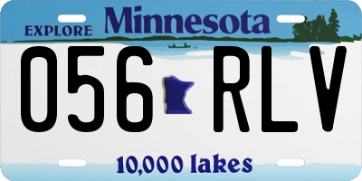 MN license plate 056RLV