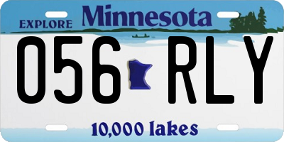 MN license plate 056RLY