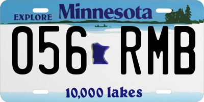 MN license plate 056RMB