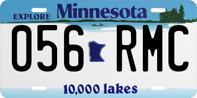 MN license plate 056RMC