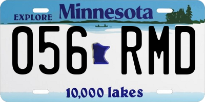 MN license plate 056RMD