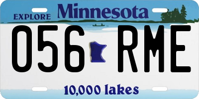 MN license plate 056RME