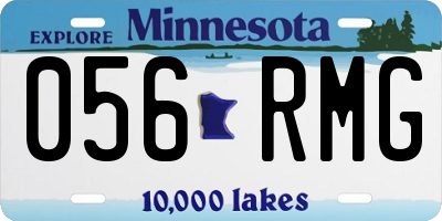 MN license plate 056RMG