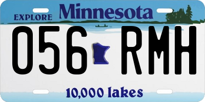 MN license plate 056RMH